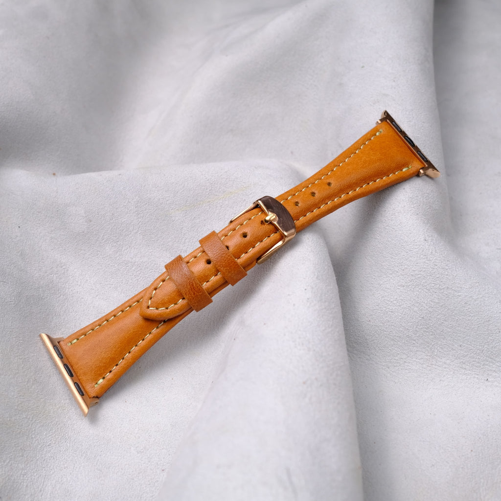 Apple Watch Kadın Kordon - Hardal - Diceroscraft