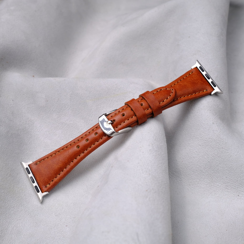 Apple Watch Kadın Kordon - Konyak - Diceroscraft