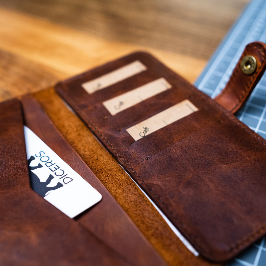 Deri Cüzdan Kılıfı - Mini Organizer - Diceroscraft