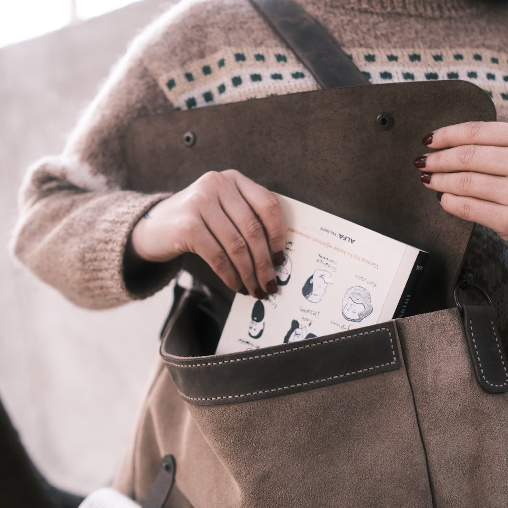 Deri Postacı Çanta - Diceroscraft