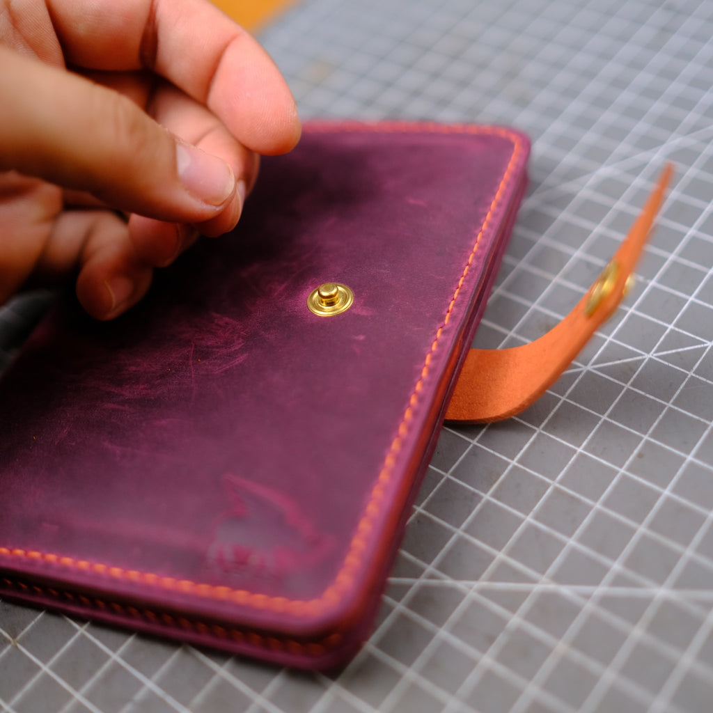 El Yapımı Deri Pasaport Kılıfı - Diceroscraft