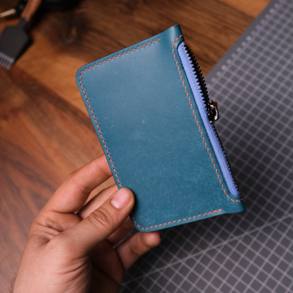 Midi Deri Fermuarlı Cüzdan - Berçeste - Diceroscraft