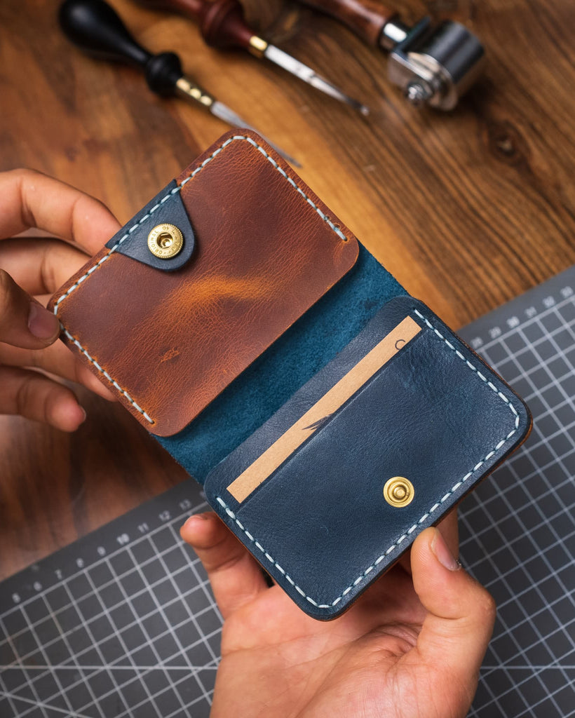 Mini Avuç İçi Deri Cüzdan - Küçük Enişte - Diceroscraft