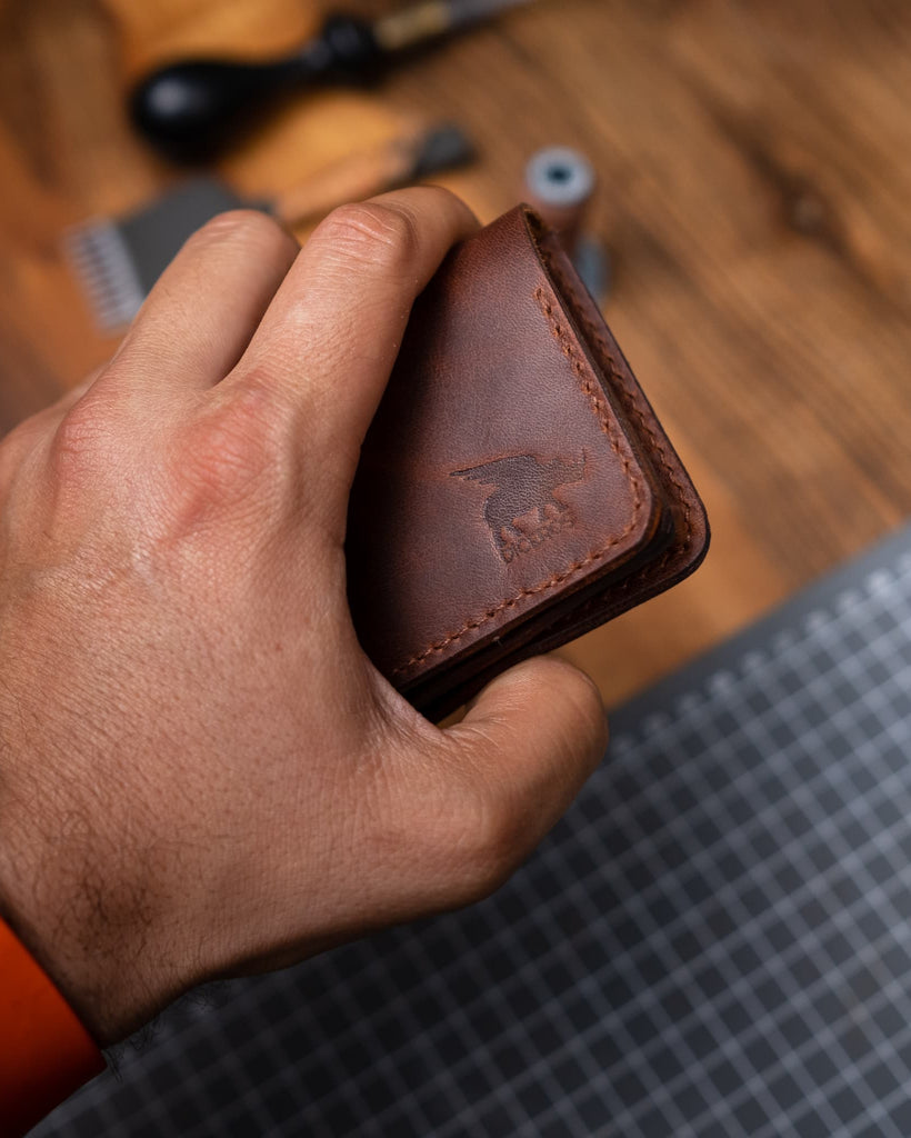 Mini Avuç İçi Deri Cüzdan - Küçük Enişte - Diceroscraft