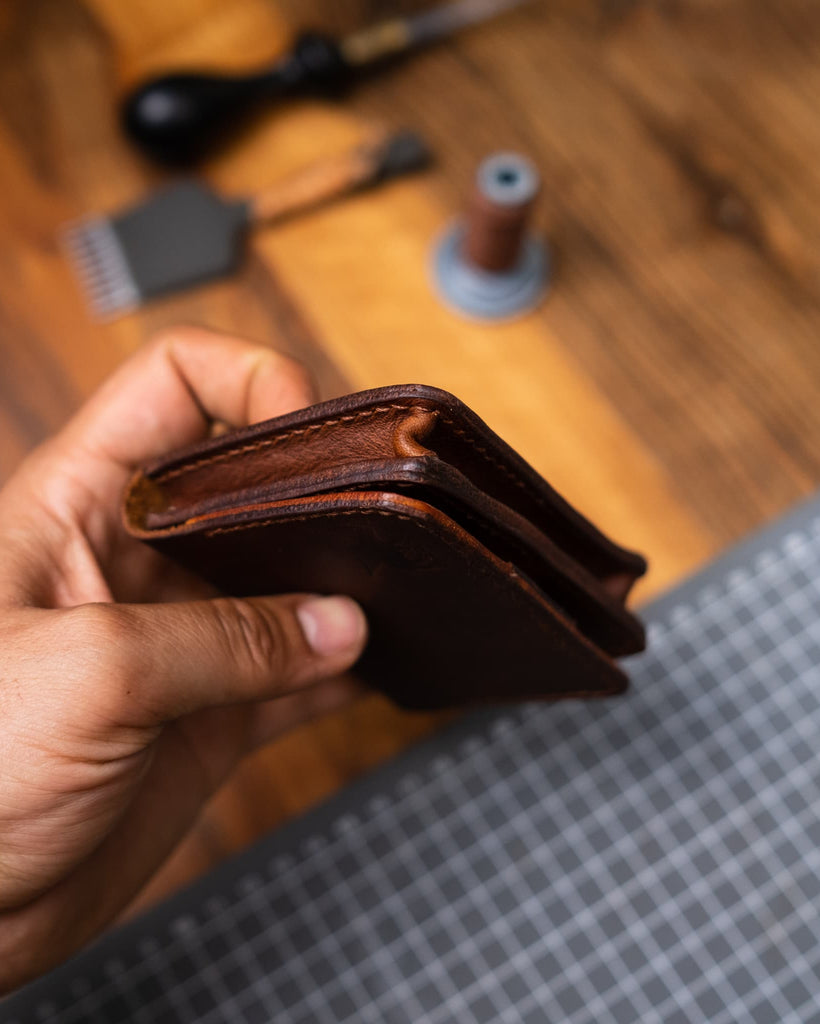 Mini Avuç İçi Deri Cüzdan - Küçük Enişte - Diceroscraft