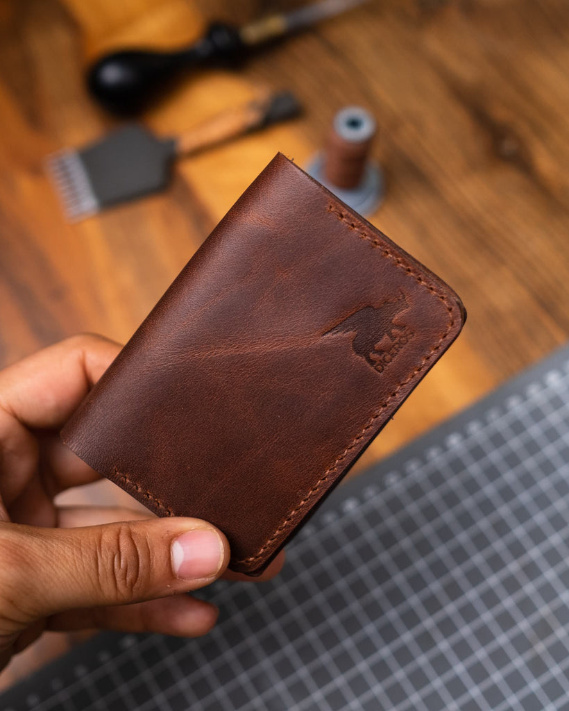 Mini Avuç İçi Deri Cüzdan - Küçük Enişte - Diceroscraft