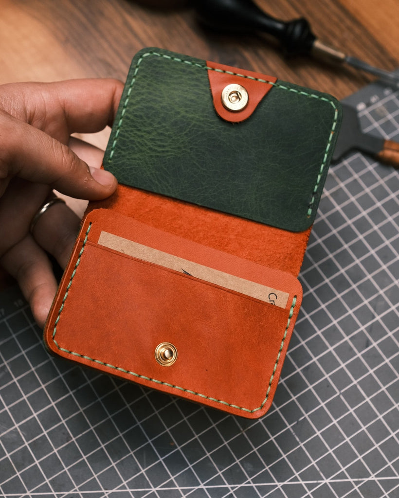 Mini Avuç İçi Deri Cüzdan - Küçük Enişte - Diceroscraft