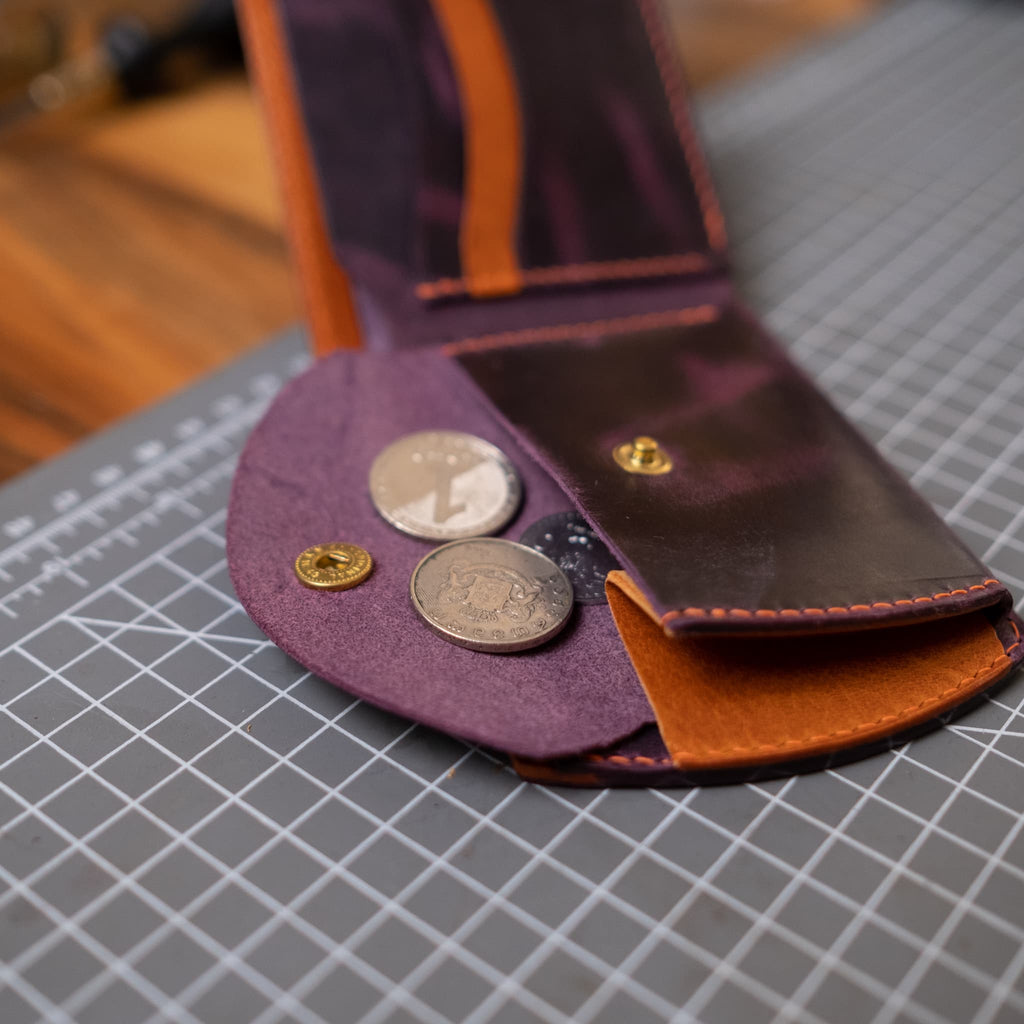Model X - Bozuk Paralı Bölmeli Arka Cep Cüzdan - Diceroscraft