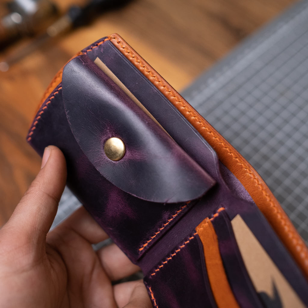 Model X - Bozuk Paralı Bölmeli Arka Cep Cüzdan - Diceroscraft