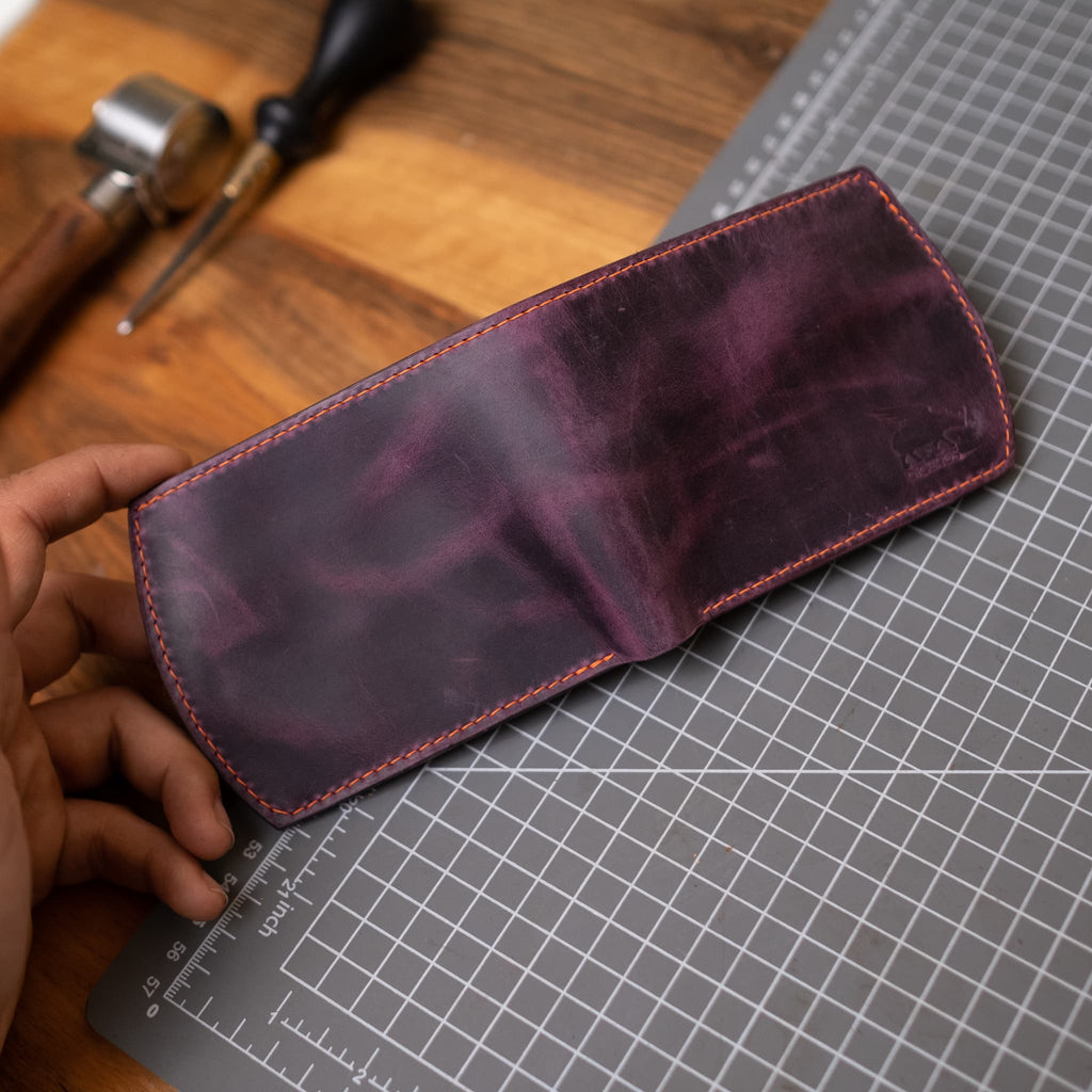 Model X - Bozuk Paralı Bölmeli Arka Cep Cüzdan - Diceroscraft