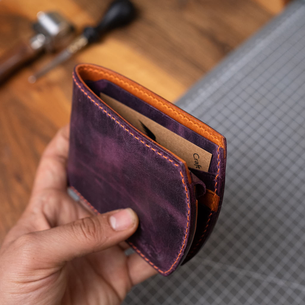 Model X - Bozuk Paralı Bölmeli Arka Cep Cüzdan - Diceroscraft