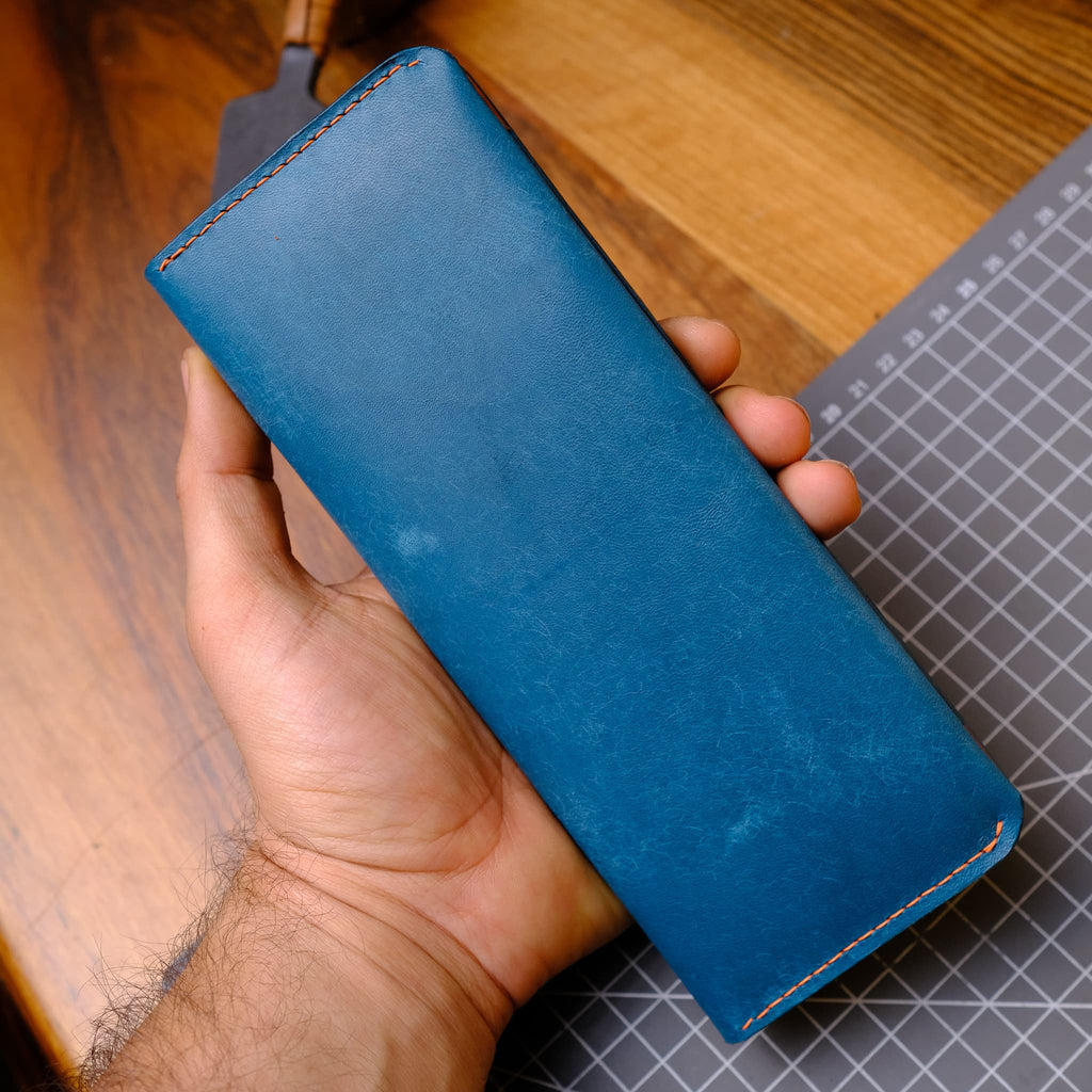 Uzun Deri Cüzdan - Manit - Diceroscraft